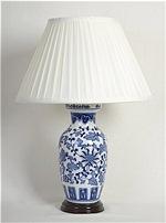 ALEXANDERS BLUE LOTUS FLOWER BASKET LAMP 25 CM